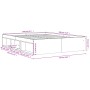 Estructura de cama roble marrón 140x190 cm de vidaXL, Camas y somieres - Ref: Foro24-3203907, Precio: 169,05 €, Descuento: %