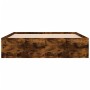 Bettrahmen aus geräucherter Eiche, 140 x 190 cm von vidaXL, Betten und Lattenroste - Ref: Foro24-3203905, Preis: 138,47 €, Ra...