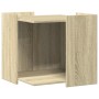 Mueble arenero para gatos madera roble Sonoma 53x53x51 cm