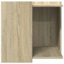 Mueble arenero para gatos madera roble Sonoma 53x53x51 cm