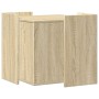 Mueble arenero para gatos madera roble Sonoma 53x53x51 cm