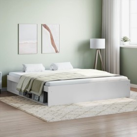 White bed frame 180x200 cm by vidaXL, Beds and slatted bases - Ref: Foro24-3203880, Price: 197,91 €, Discount: %