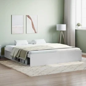 White bed frame 180x200 cm by vidaXL, Beds and slatted bases - Ref: Foro24-3203880, Price: 196,89 €, Discount: %
