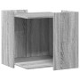 Mueble arenero para gatos madera gris Sonoma 53x53x51 cm