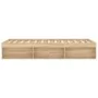 Bettgestell aus Sonoma-Eiche, 180 x 200 cm von vidaXL, Betten und Lattenroste - Ref: Foro24-3203882, Preis: 188,30 €, Rabatt: %