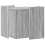 Mueble arenero para gatos madera gris Sonoma 53x53x51 cm