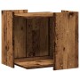 Mueble arenero de gatos madera ingeniería envejecida 53x53x51cm