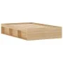 Estructura de cama roble Sonoma 120x200 cm de vidaXL, Camas y somieres - Ref: Foro24-3203854, Precio: 166,85 €, Descuento: %