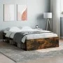 Estructura de cama roble ahumado 120x200 cm de vidaXL, Camas y somieres - Ref: Foro24-3203856, Precio: 134,02 €, Descuento: %