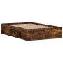 Smoked oak bed frame 120x200 cm by vidaXL, Beds and slatted bases - Ref: Foro24-3203856, Price: 135,64 €, Discount: %