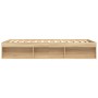Estructura de cama roble Sonoma 140x200 cm de vidaXL, Camas y somieres - Ref: Foro24-3203861, Precio: 178,60 €, Descuento: %