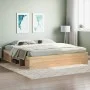 Estructura de cama roble Sonoma 200x200 cm de vidaXL, Camas y somieres - Ref: Foro24-3203889, Precio: 193,14 €, Descuento: %