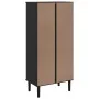 SENJA shelf in black pine wood rattan look 60x35x130 cm by vidaXL, Bookcases and shelves - Ref: Foro24-358060, Price: 78,71 €...