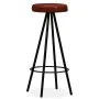 Kitchen bar stools, 2 units, genuine leather by vidaXL, Kitchen stools - Ref: Foro24-245443, Price: 174,16 €, Discount: %