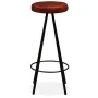 Kitchen bar stools, 2 units, genuine leather by vidaXL, Kitchen stools - Ref: Foro24-245443, Price: 174,16 €, Discount: %