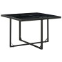 5-teiliges Garten-Essset und schwarze Kissen aus synthetischem Rattan von vidaXL, Gartensets - Ref: Foro24-43898, Preis: 335,...