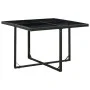 Set comedor de jardín 5 piezas y cojines ratán sintético negro de vidaXL, Conjuntos de jardín - Ref: Foro24-43898, Precio: 33...