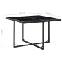 5-teiliges Garten-Essset und schwarze Kissen aus synthetischem Rattan von vidaXL, Gartensets - Ref: Foro24-43898, Preis: 335,...
