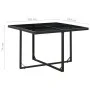 Set comedor de jardín 5 piezas y cojines ratán sintético negro de vidaXL, Conjuntos de jardín - Ref: Foro24-43898, Precio: 33...