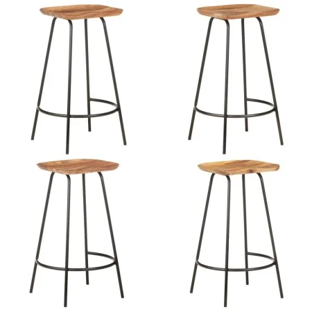 Kitchen stools 4 units solid acacia wood by vidaXL, Kitchen stools - Ref: Foro24-320652, Price: 267,87 €, Discount: %