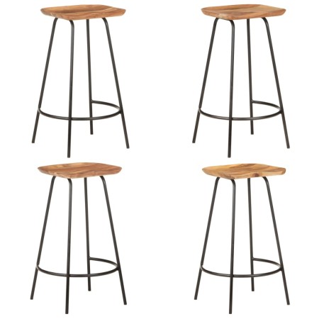 Küchenhocker 4 Einheiten aus massivem Akazienholz von vidaXL, Küchenhocker - Ref: Foro24-320652, Preis: 269,96 €, Rabatt: %