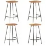 Kitchen stools 4 units solid acacia wood by vidaXL, Kitchen stools - Ref: Foro24-320652, Price: 267,87 €, Discount: %