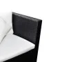 4-teiliges Gartenmöbel-Set und schwarze synthetische Rattankissen von vidaXL, Gartensets - Ref: Foro24-42895, Preis: 488,51 €...