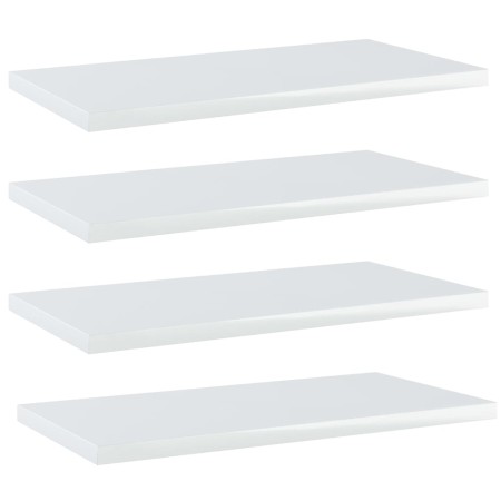 Regalregal 4 Einheiten glänzend weißes Sperrholz 40x20x1,5cm von vidaXL, Regale - Ref: Foro24-805148, Preis: 20,64 €, Rabatt: %