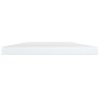 Estante estantería 4uds contrachapada blanco brillo 40x20x1,5cm