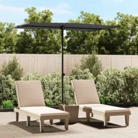 Anthrazitgrauer Aluminium-Gartenschirm 2x1,5 m von vidaXL, Sonnenschirme - Ref: Foro24-47338, Preis: 44,92 €, Rabatt: %