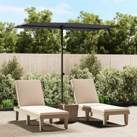 Anthrazitgrauer Aluminium-Gartenschirm 2x1,5 m von vidaXL, Sonnenschirme - Ref: Foro24-47338, Preis: 44,92 €, Rabatt: %