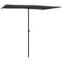 Anthracite gray aluminum pole garden umbrella 2x1.5 m by vidaXL, Umbrellas - Ref: Foro24-47338, Price: 48,87 €, Discount: %
