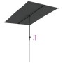 Anthracite gray aluminum pole garden umbrella 2x1.5 m by vidaXL, Umbrellas - Ref: Foro24-47338, Price: 48,87 €, Discount: %