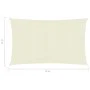 Cream HDPE sail awning 160 g/m² 6x8 m by vidaXL, Umbrellas - Ref: Foro24-311195, Price: 88,28 €, Discount: %