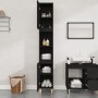Schwarzer Badezimmerschrank aus Sperrholz, 30 x 30 x 190 cm von vidaXL, Badezimmerwaschtische - Ref: Foro24-819789, Preis: 76...