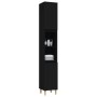 Black plywood bathroom cabinet 30x30x190 cm by vidaXL, bathroom vanities - Ref: Foro24-819789, Price: 76,58 €, Discount: %