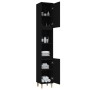 Black plywood bathroom cabinet 30x30x190 cm by vidaXL, bathroom vanities - Ref: Foro24-819789, Price: 76,58 €, Discount: %