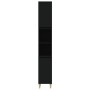 Black plywood bathroom cabinet 30x30x190 cm by vidaXL, bathroom vanities - Ref: Foro24-819789, Price: 76,58 €, Discount: %