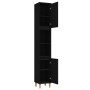 Black plywood bathroom cabinet 30x30x190 cm by vidaXL, bathroom vanities - Ref: Foro24-819789, Price: 76,58 €, Discount: %