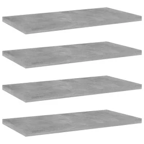 Betongraues Sperrholzregal, 4 Einheiten, 40 x 20 x 1,5 cm von vidaXL, Regale - Ref: Foro24-805146, Preis: 18,26 €, Rabatt: %