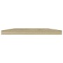 Estante estantería 4 uds contrachapada roble Sonoma 40x20x1,5cm