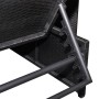 Reclining garden chairs with table 2 pcs black PE rattan by vidaXL, Loungers - Ref: Foro24-43069, Price: 175,70 €, Discount: %