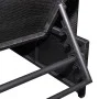 Reclining garden chairs with table 2 pcs black PE rattan by vidaXL, Loungers - Ref: Foro24-43069, Price: 174,45 €, Discount: %