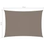 Rectangular sail awning in taupe gray oxford fabric 6x8 m by vidaXL, Umbrellas - Ref: Foro24-135443, Price: 123,77 €, Discoun...