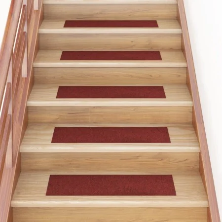 Selbstklebende Stufenmatte 15 Stück rot 76x20 cm von vidaXL, Treppenmatten - Ref: Foro24-326928, Preis: 32,60 €, Rabatt: %