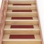 Selbstklebende Stufenmatte 15 Stück rot 76x20 cm von vidaXL, Treppenmatten - Ref: Foro24-326928, Preis: 32,60 €, Rabatt: %