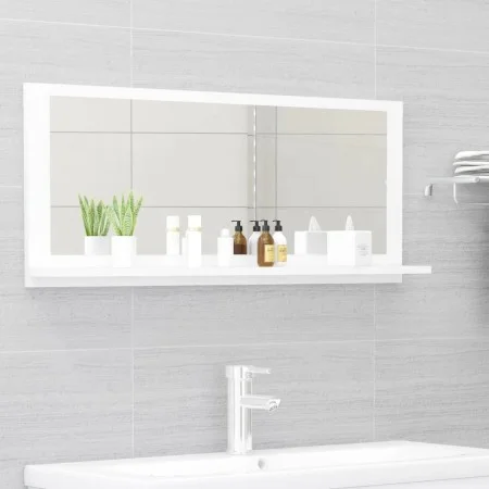 Badezimmerspiegel aus weißem Sperrholz, 90 x 10,5 x 37 cm von vidaXL, Badezimmerwaschtische - Ref: Foro24-804580, Preis: 34,7...