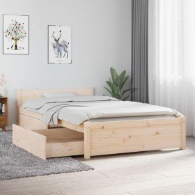 Estructura de cama con cajones 90x190 cm en Camas y somieres | Comprar online en Foro24