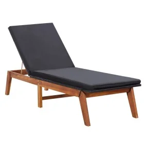 Sun lounger with synthetic rattan cushion and solid acacia wood. by vidaXL, Loungers - Ref: Foro24-45990, Price: 202,30 €, Di...