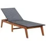 Sun lounger with synthetic rattan cushion and solid acacia wood. by vidaXL, Loungers - Ref: Foro24-45990, Price: 202,30 €, Di...